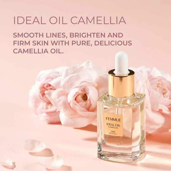 Femme Ideal Oil Camellia Facial Oil Anti Aging Fine Lines Wrinkles Clean Beauty - Picture 2 of 6